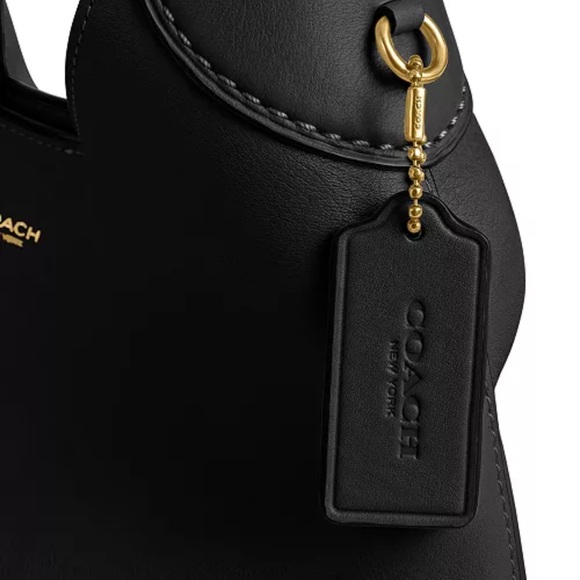 NWT Coach Black Brooklyn 28 Leather Shoulder Bag - Picture 9 of 11